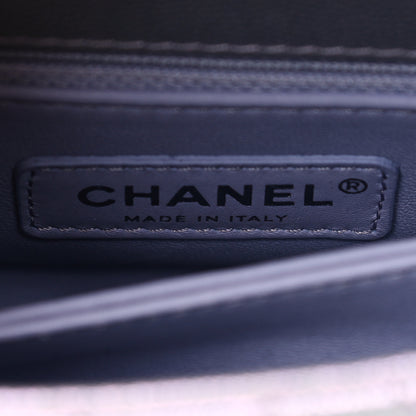 Chanel Iridescent Caviar Quilted Extra Mini Coco Handle Flap Purple 6 of 10