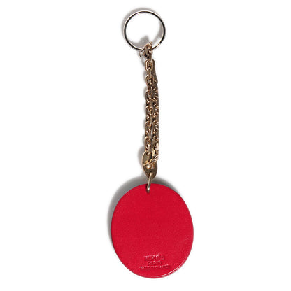 Hermes Veau Box Lady Bug Key Chain Rouge H 3 of 5