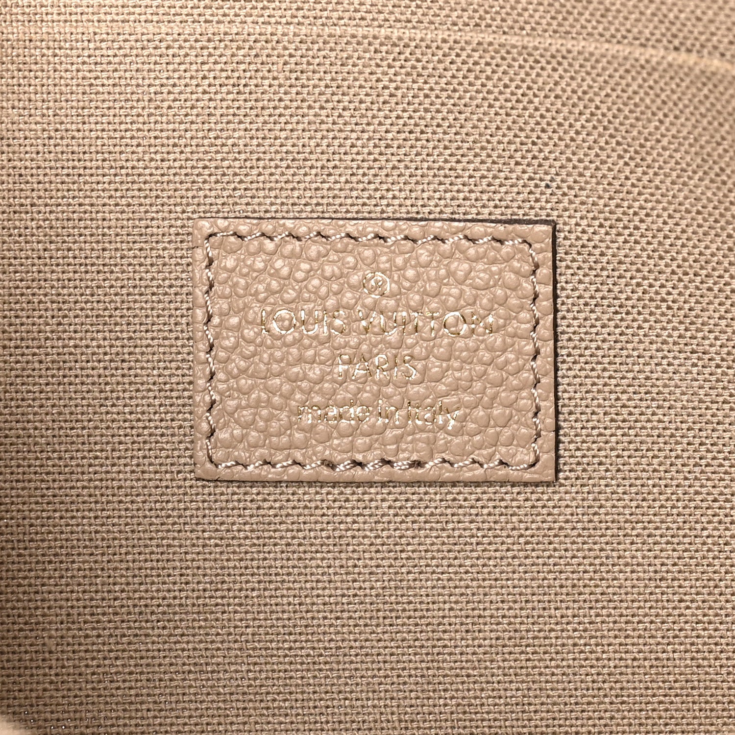 Louis Vuitton Empreinte Monogram Giant Felicie Pochette Tourterelle Creme 7 of 11
