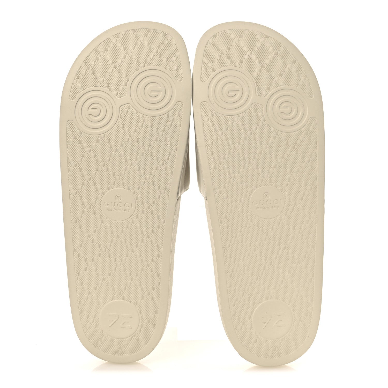 Gucci Nappa Interlocking G Rainbow Womens Pursuit Slide Sandals 41 Mystic White 7 of 11