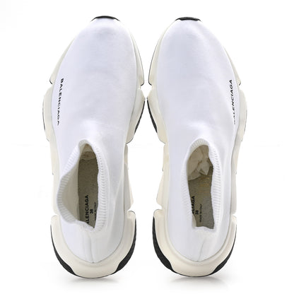 Balenciaga Neoprene Knit Womens Speed Sneakers 38 White 2 of 9