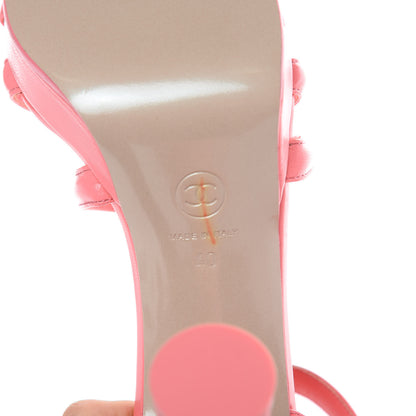 Chanel Goatskin Parthenon Platform Sandals 40 Pink 8 of 8