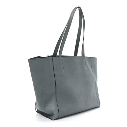 Chloe Smooth Calfskin Medium Milo Shopping Tote Cloudy Blue 3 of 9