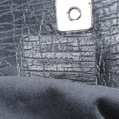 Gucci Monogram Horsebit Chain Shoulder Bag Black 7 of 7