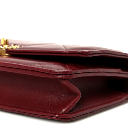 Chanel Lambskin Quilted Chanel 19 Wallet On Chain WOC Burgundy 11 of 11