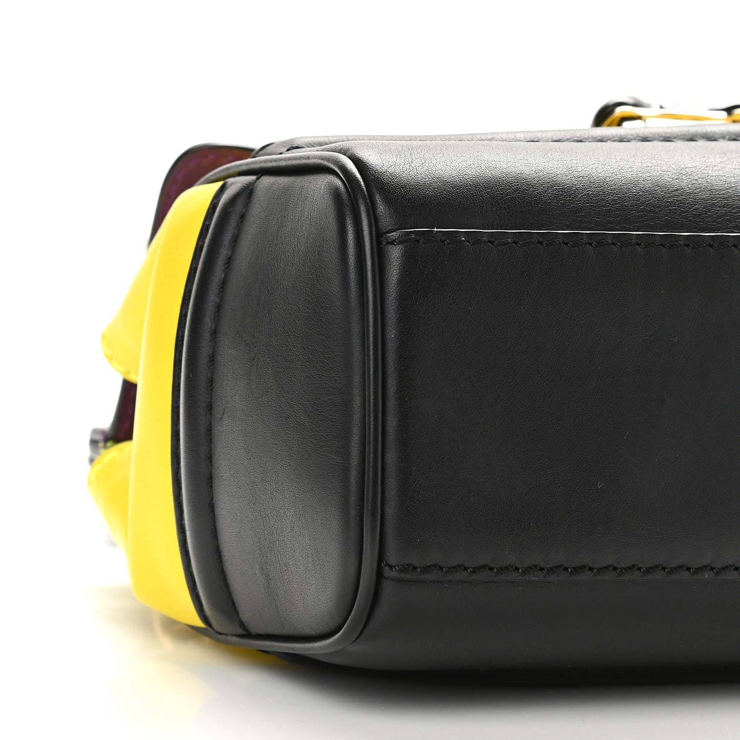 Calfskin Medium Palazzo Empire Colorblock Crossbody Bag Multicolor