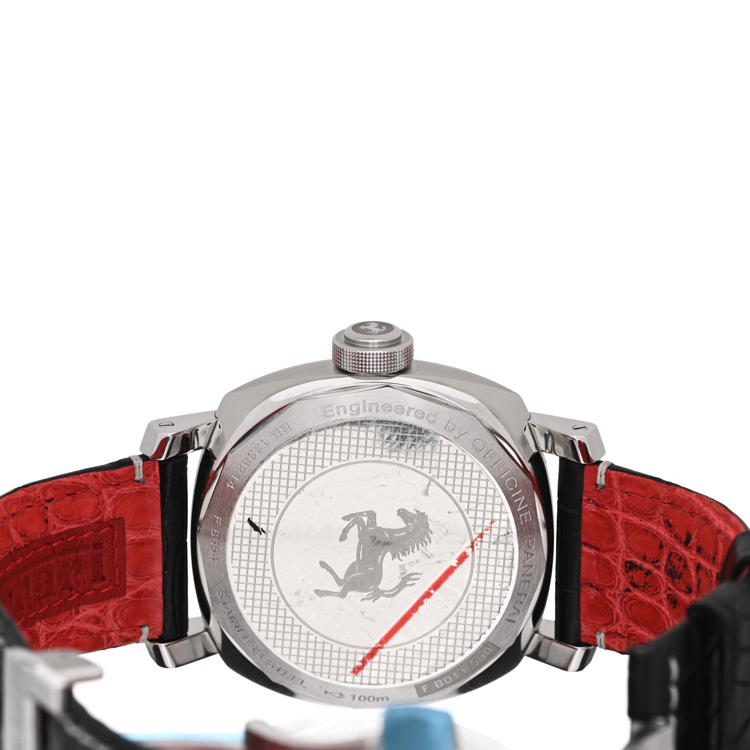 Panerai Stainless Steel Alligator 45mm Ferrari Granturismo Automatic Watch Black FER00001 4 of 7