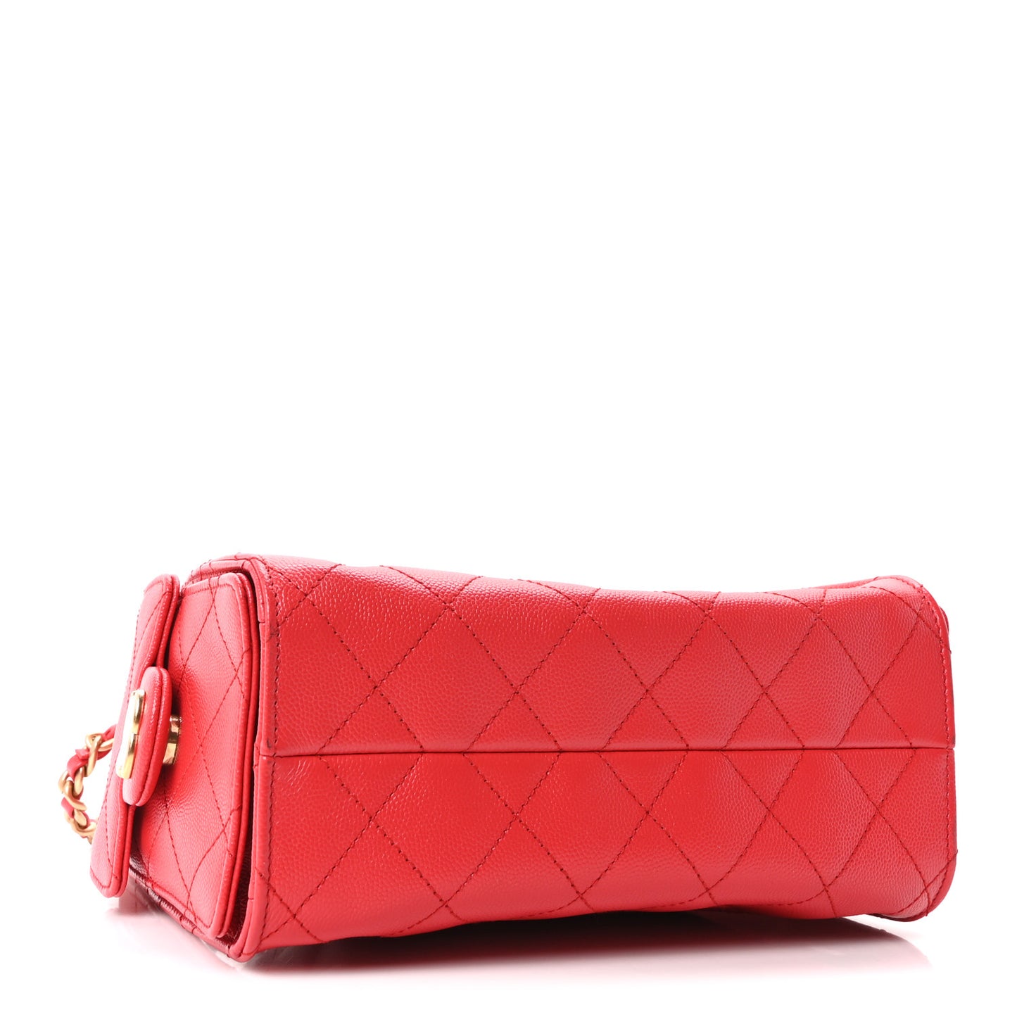 Caviar Quilted Mini Chanel 25 Handbag Red