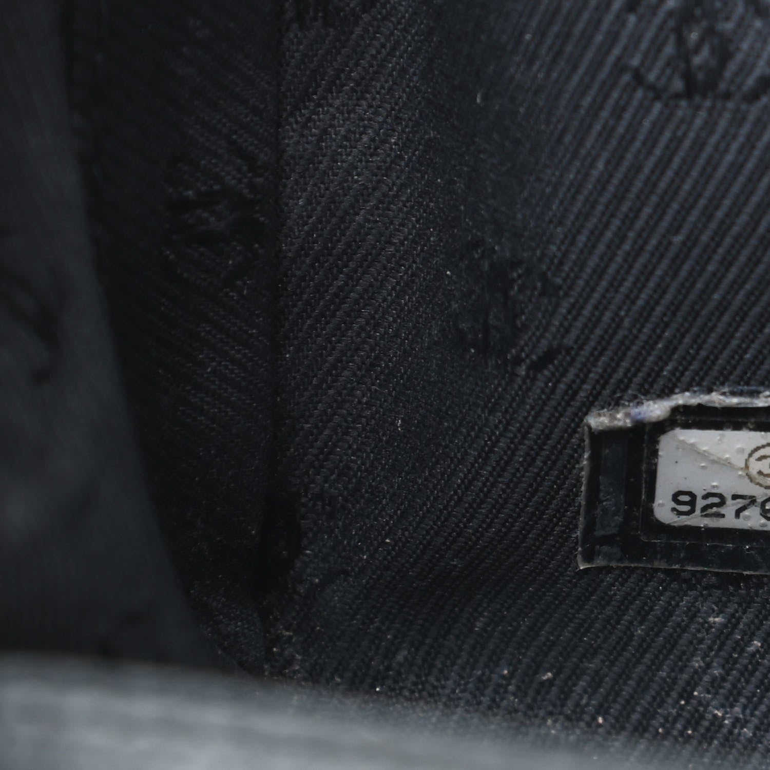 Chanel Grained Calfskin CC Button Medium Pouch Cosmetic Case Black 7 of 8