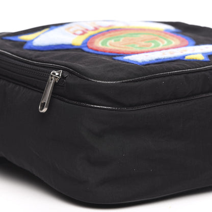 Gucci Nylon Twill 80s Logo Patch Backpack Black 7 of 9