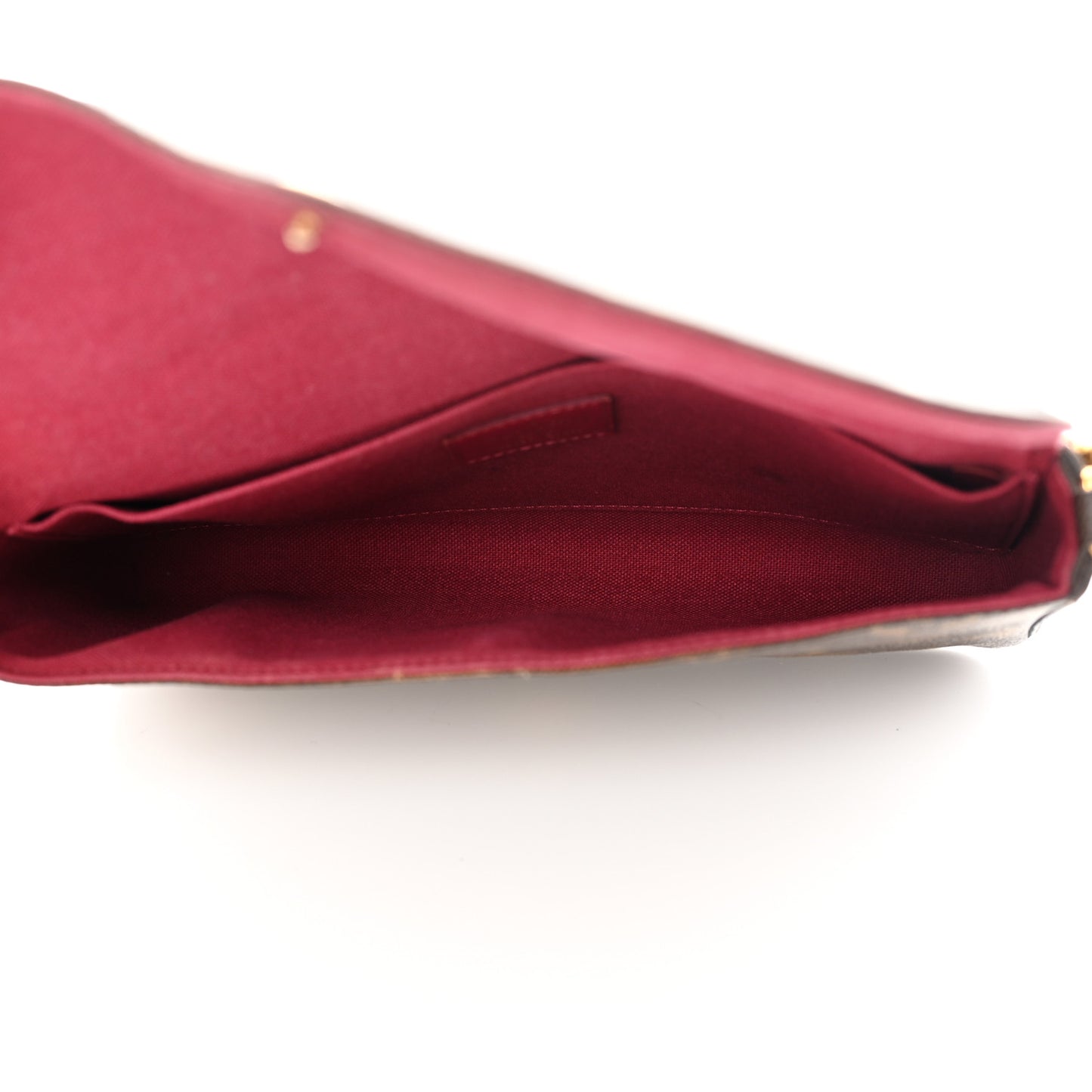Monogram Pochette Felicie Chain Wallet Fuchsia