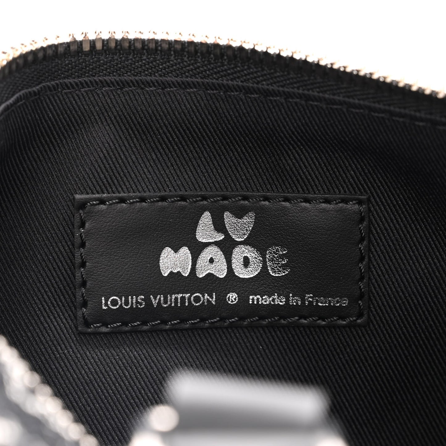 X NIGO Taurillon Monogram Denim Drip Keepall XS Black