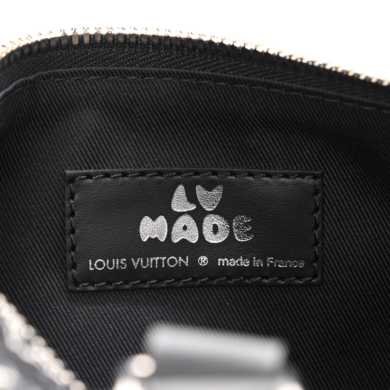 Louis Vuitton X NIGO Taurillon Monogram Denim Drip Keepall XS Black 6 of 12