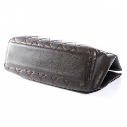 Chanel Caviar Quilted Shoulder Bag Brown 4 of 7