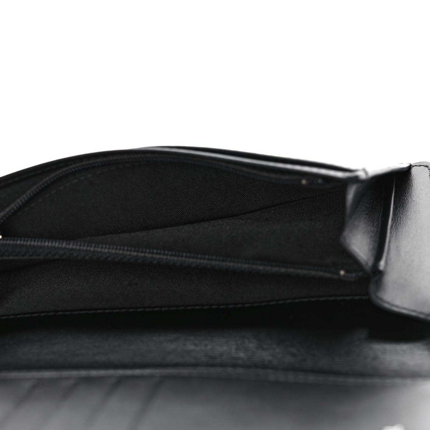 Caviar Quilted Boy Yen Wallet Black