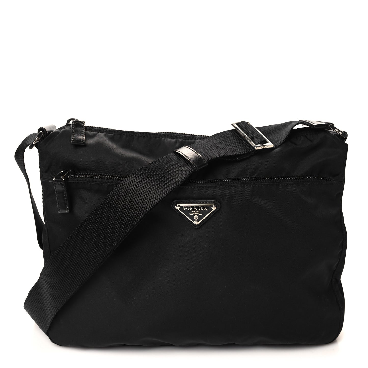 Tessuto Nylon Messenger Bag Black