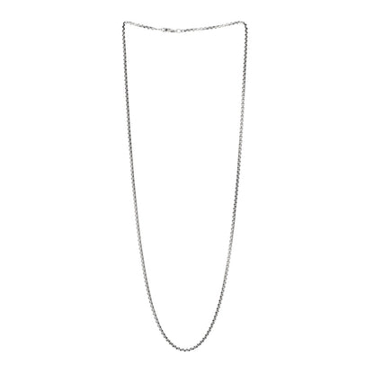 David Yurman Sterling Silver 2.7mm Small Box Chain Necklace 24" 3 of 4