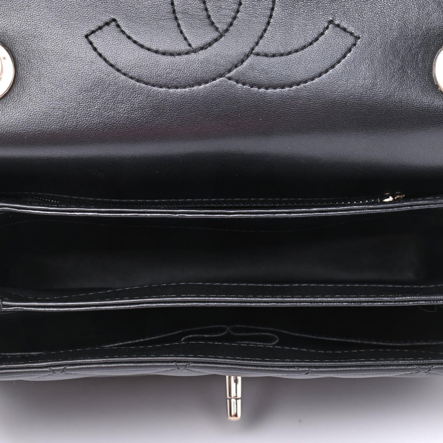 Chanel Lambskin Quilted Small Trendy CC Dual Handle Flap Bag Black 4 of 4