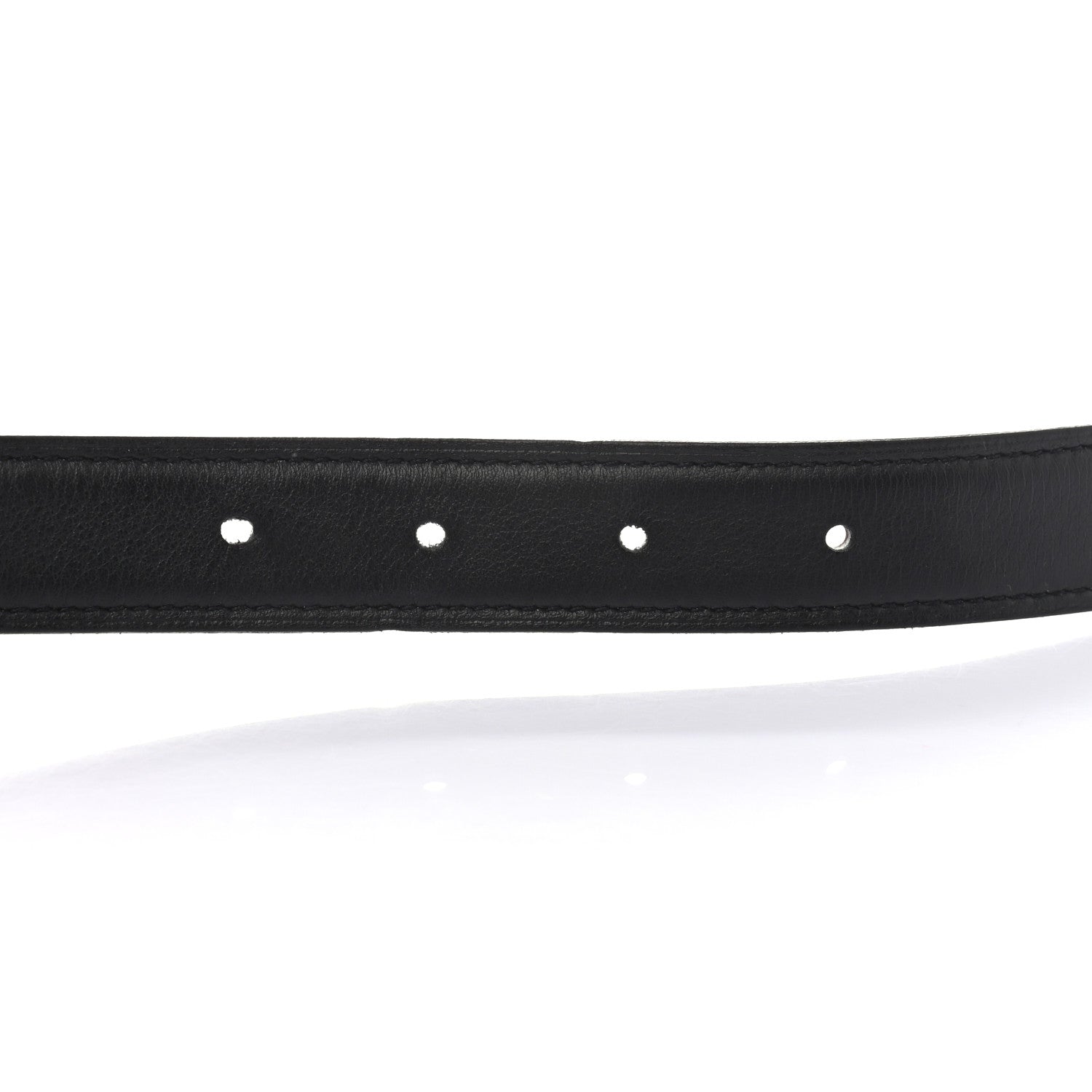 Hermes Swift Epsom 24mm Mini Medor Belt 80 Black Etoupe 4 of 6