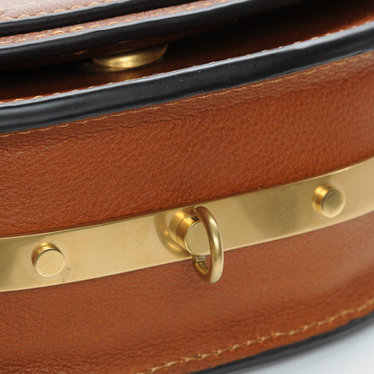Chloe Calfskin Small Nile Bracelet Minaudiere Bag Caramel 10 of 10