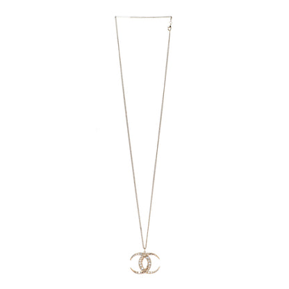 Chanel Baguette Crystal Moon CC Necklace Gold 3 of 6