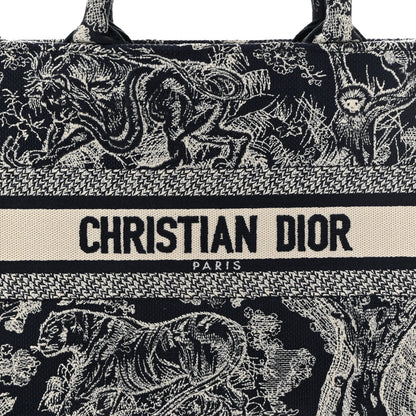 Christian Dior Canvas Embroidered Small Dioriviera Toile De Jouy Book Tote Blue 8 of 10
