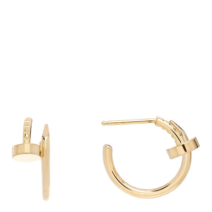 Cartier 18K Yellow Gold Juste Un Clou Hoop Earrings 1 of 5