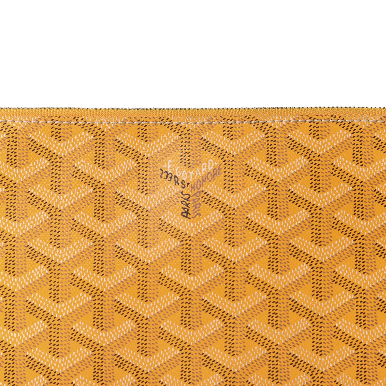 Goyard Goyardine Senat Pochette MM Yellow 18 of 18