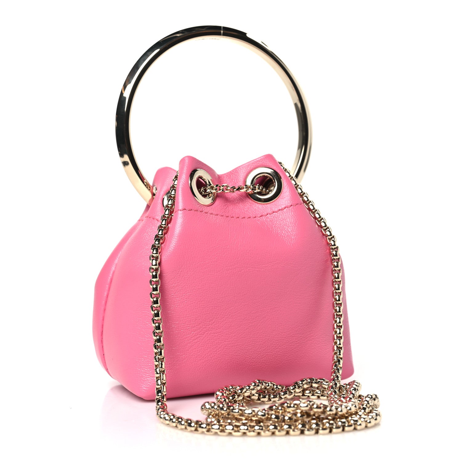 Jimmy Choo Lambskin Micro Bon Bon Bag Candy Pink 3 of 11