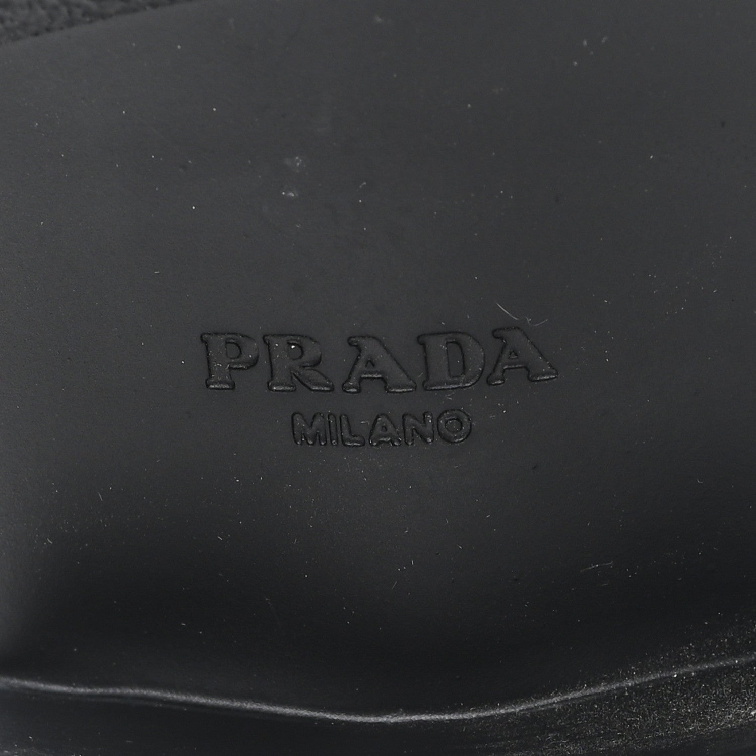 Prada Spazzolato Metal Triangle Logo 50mm Loafers 39 Black 7 of 11