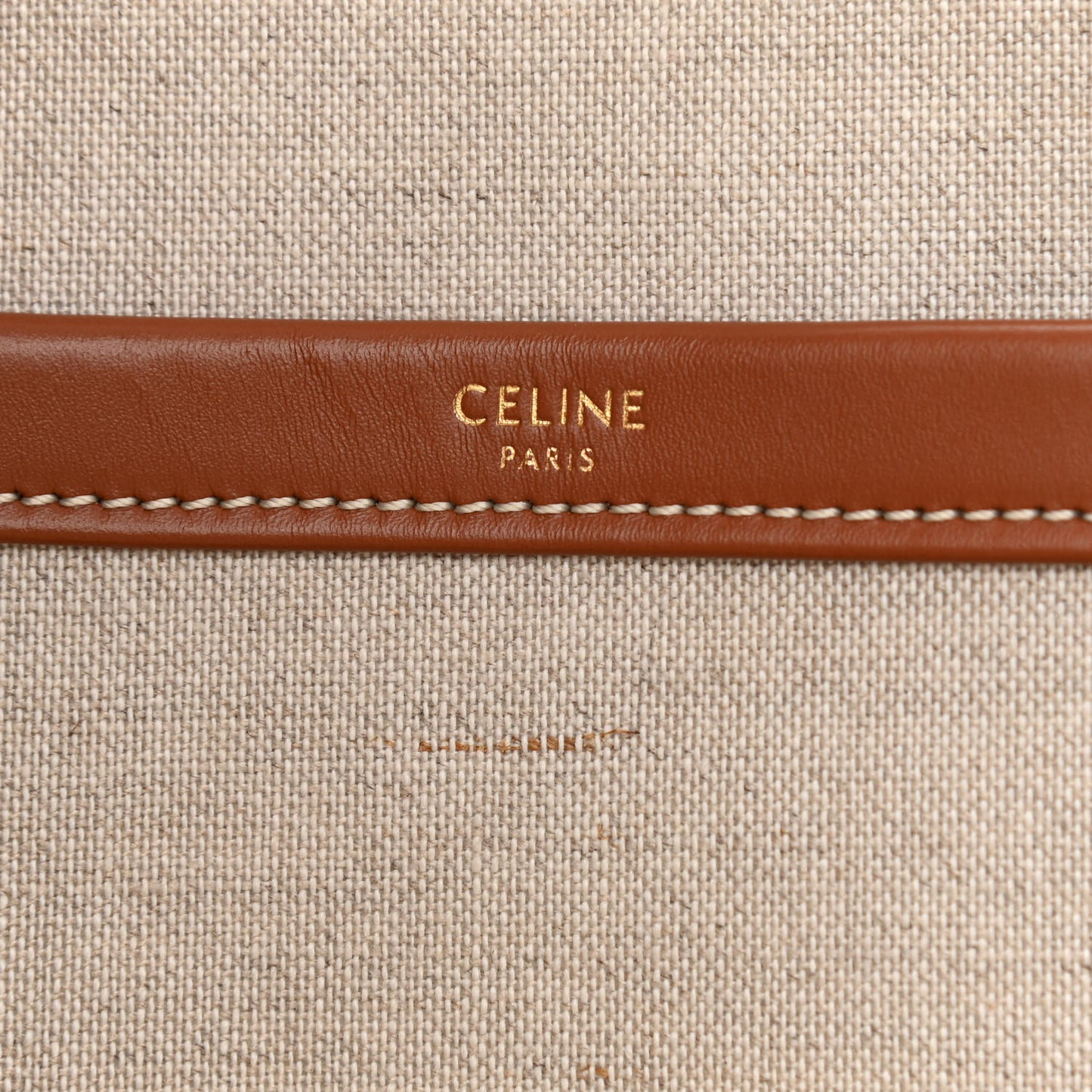 Stripe Triomphe Large Cabas Thais Khaki Tan