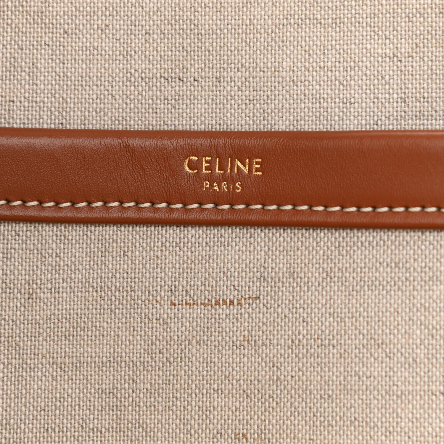 Celine Stripe Triomphe Large Cabas Thais Khaki Tan 6 of 7
