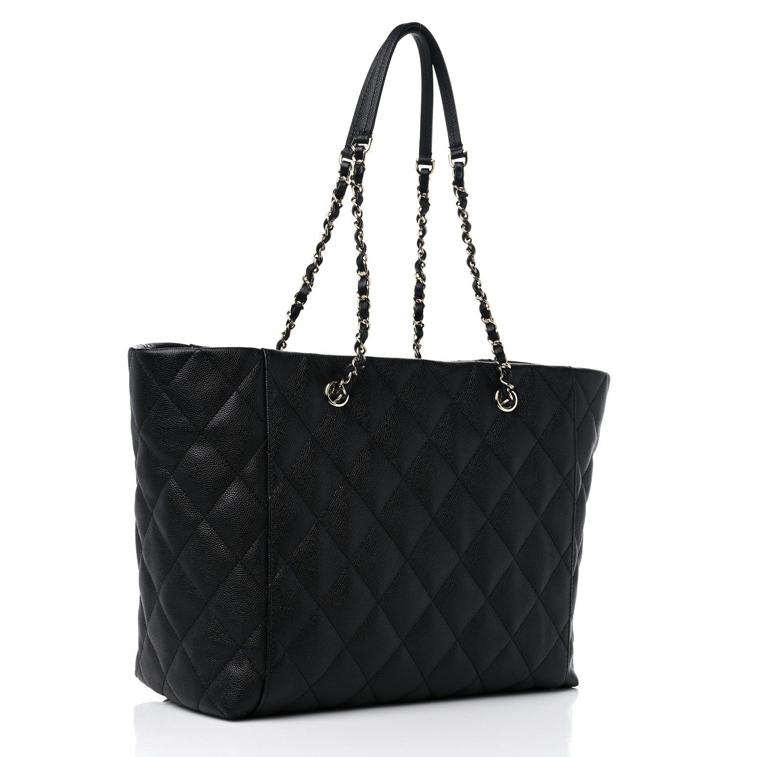 Chanel Caviar Quilted Large Shopping Tote Black 4 of 11