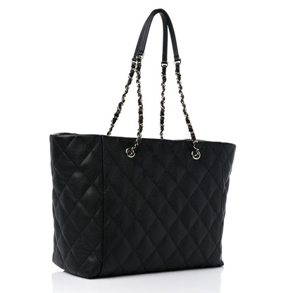 Chanel Caviar Quilted Large Shopping Tote Black 4 of 11