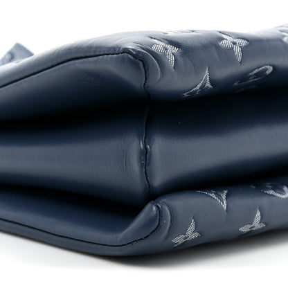 Louis Vuitton Lambskin Embossed Monogram Coussin PM Denim Blue 10 of 14