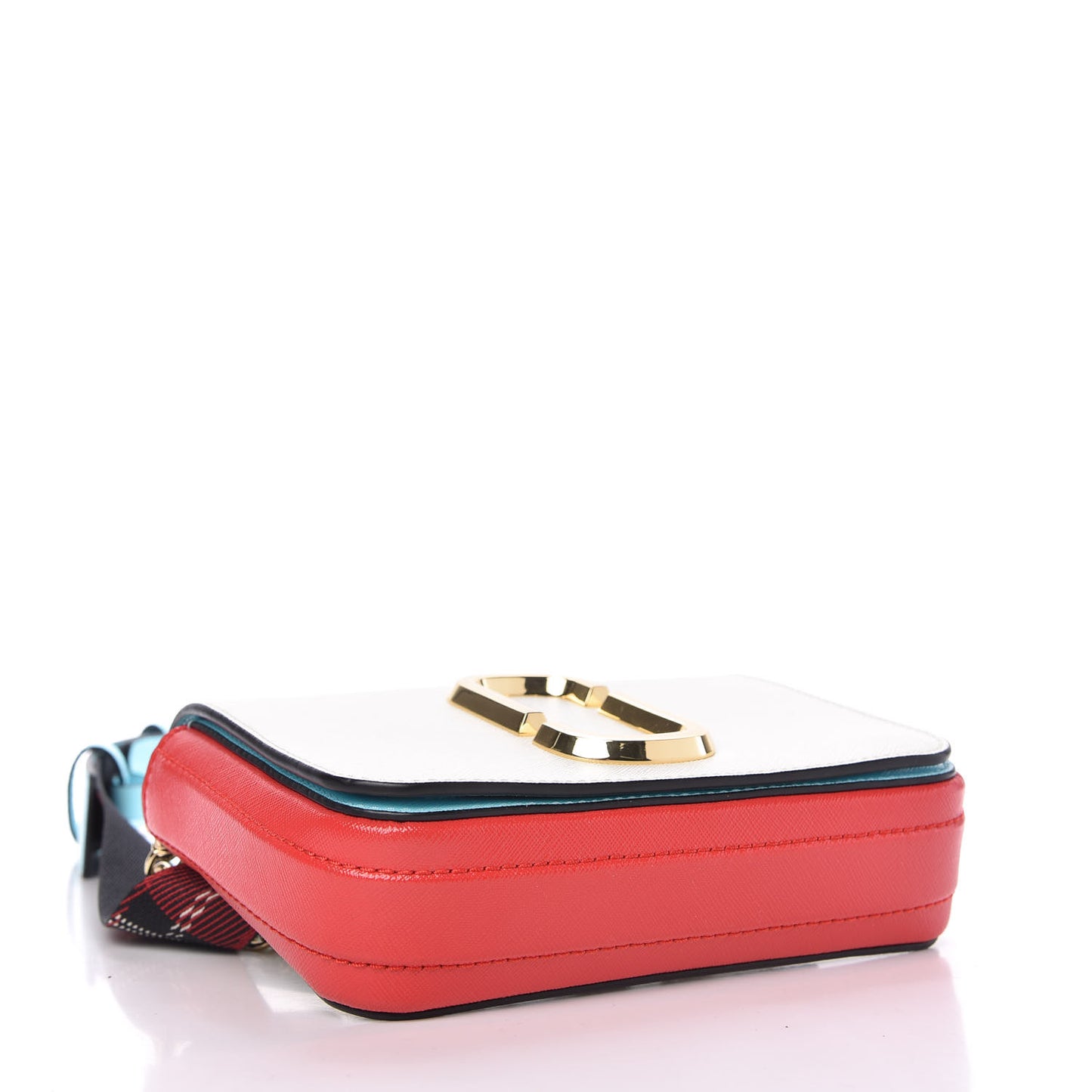 Saffiano Hip Shot Convertible Crossbody Bag Porcelain Multi