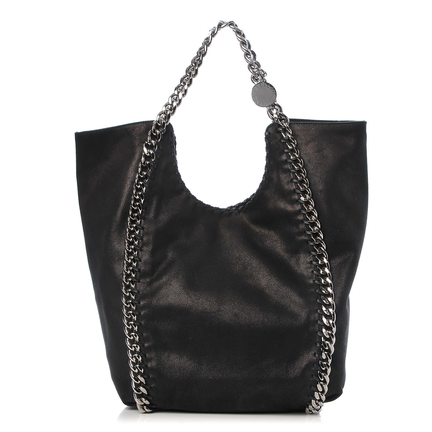 Stella McCartney Shaggy Deer Chain Falabella Tote Black 1 of 6