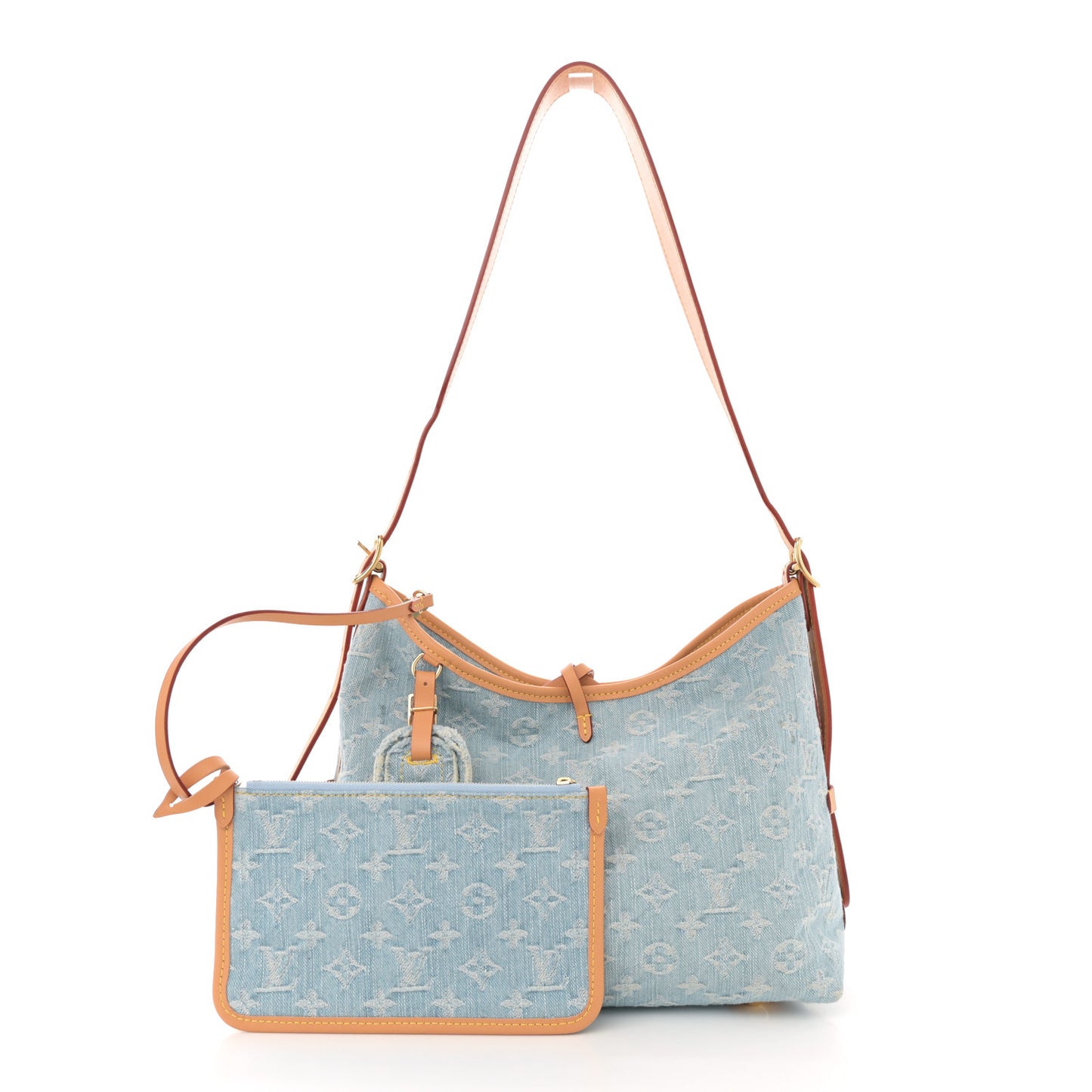 Monogram Denim CarryAll PM Sky Blue
