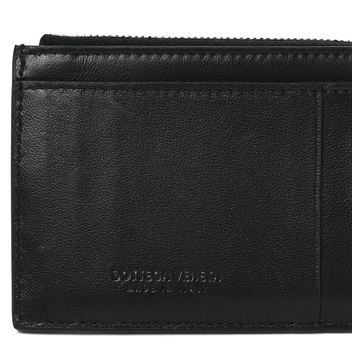 Bottega Veneta Nappa Maxi Intrecciato Zipped Card Case Black 6 of 10