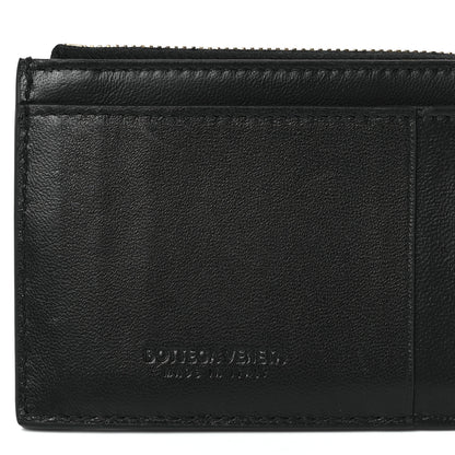 Bottega Veneta Nappa Maxi Intrecciato Zipped Card Case Black 6 of 10