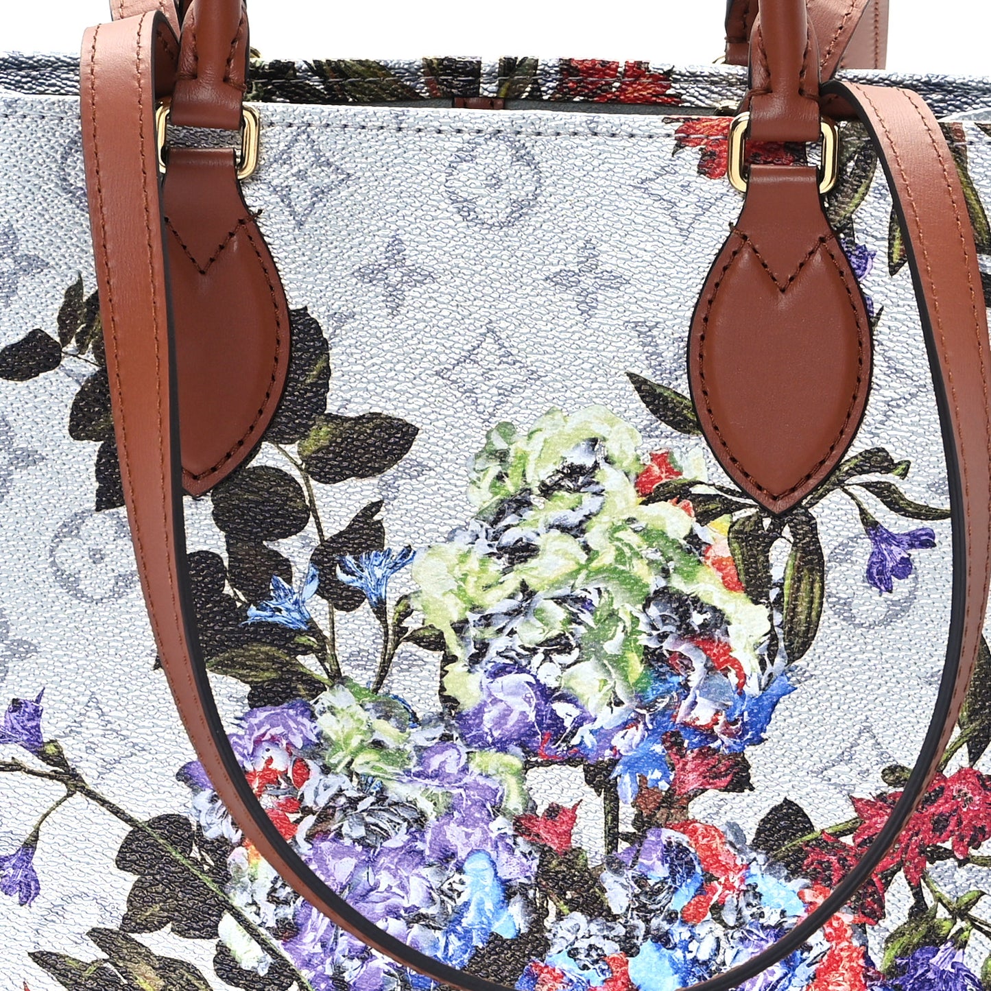 Metallic Monogram LV Garden OnTheGo MM Silver