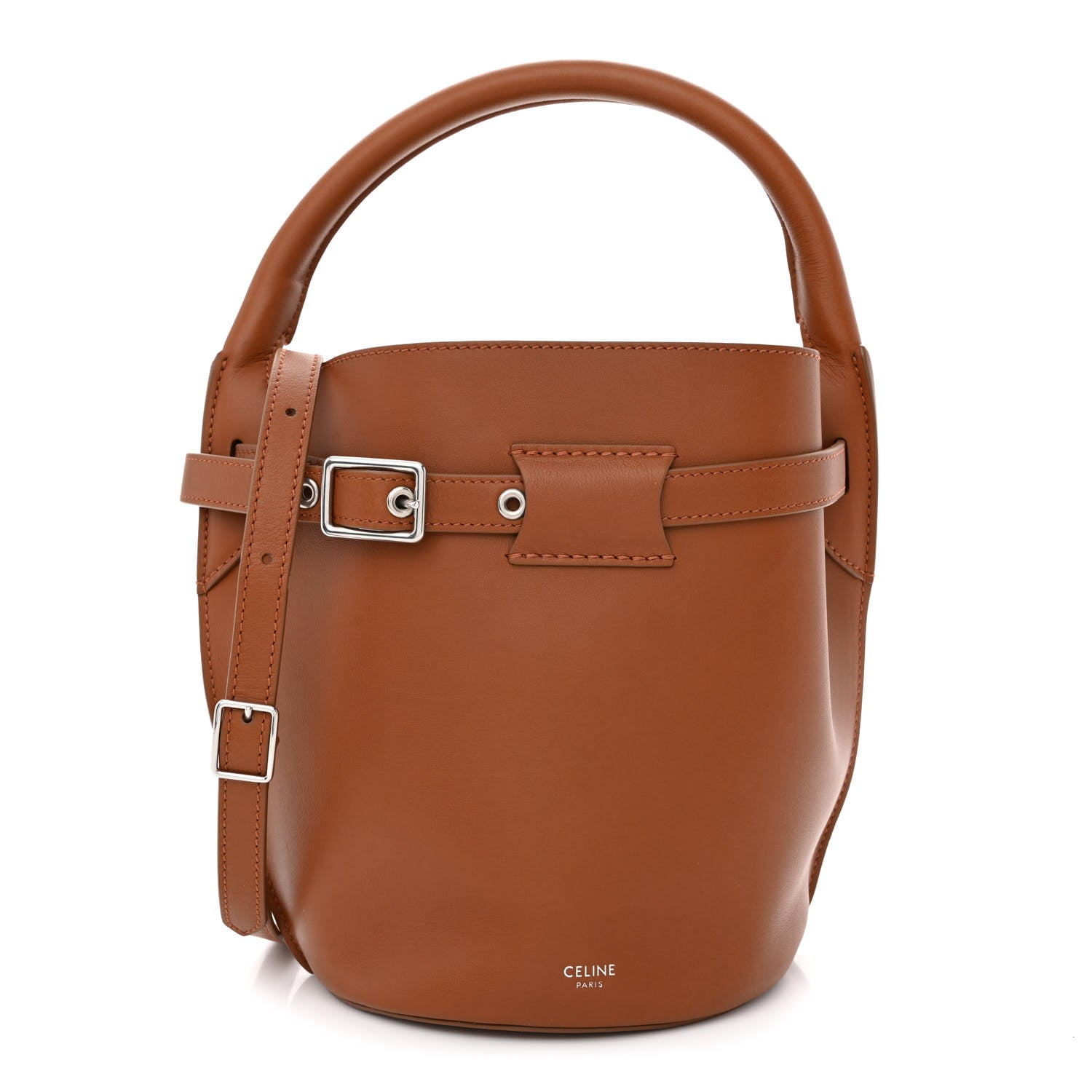 Celine Supple Grained Calfskin Nano Big Bag Bucket Tan 1 of 11