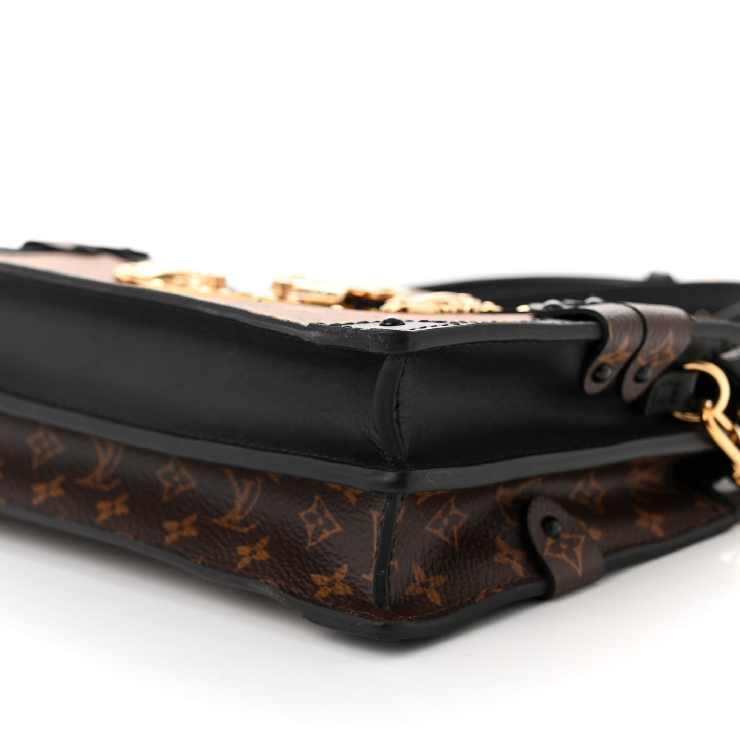 Reverse Monogram Trunk Clutch