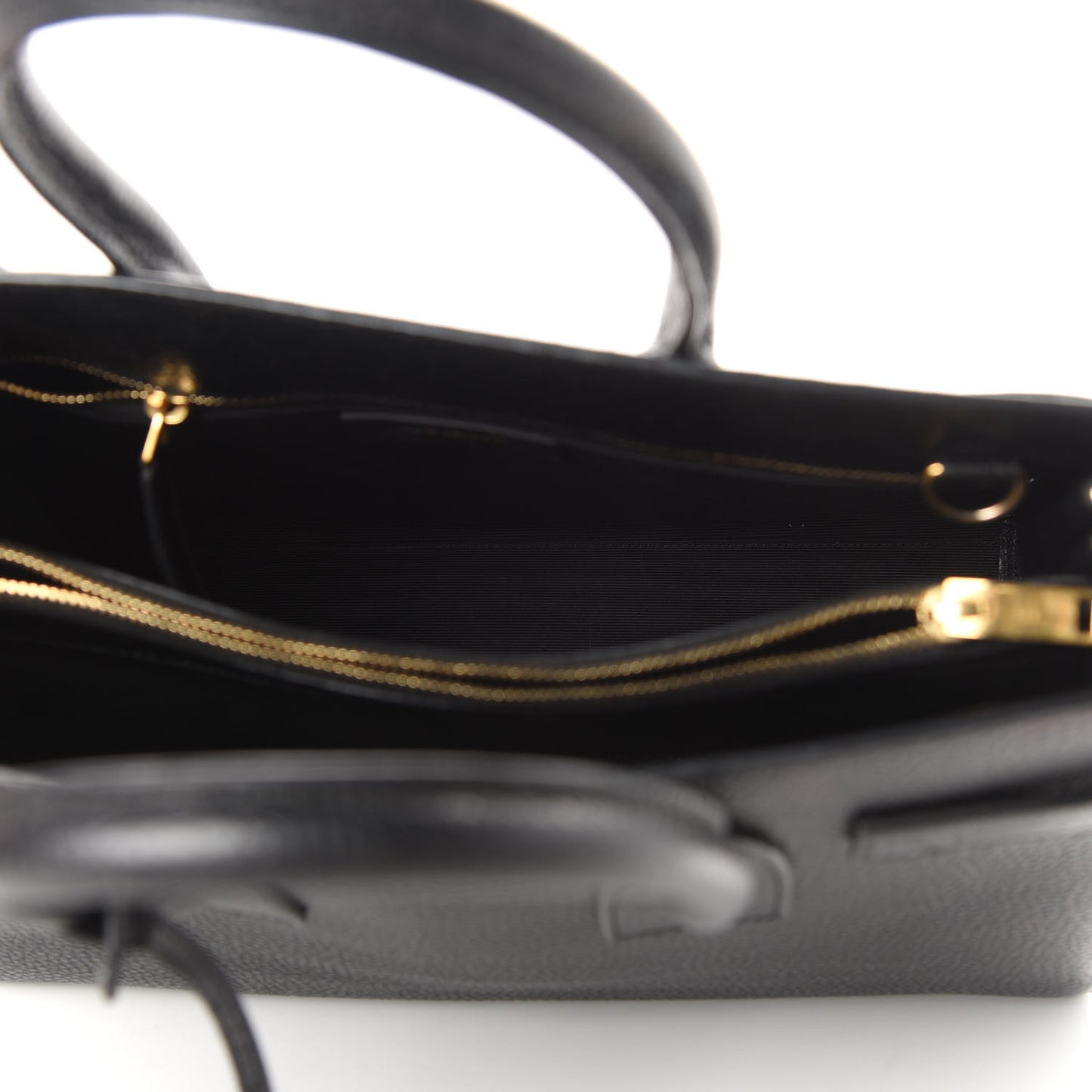 Grained Calfskin Small Sac De Jour Black