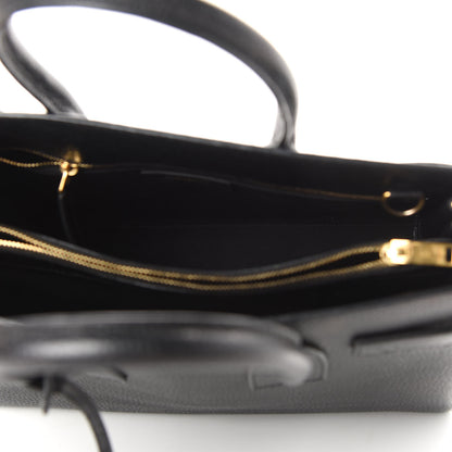Saint Laurent Grained Calfskin Small Sac De Jour Black 5 of 9