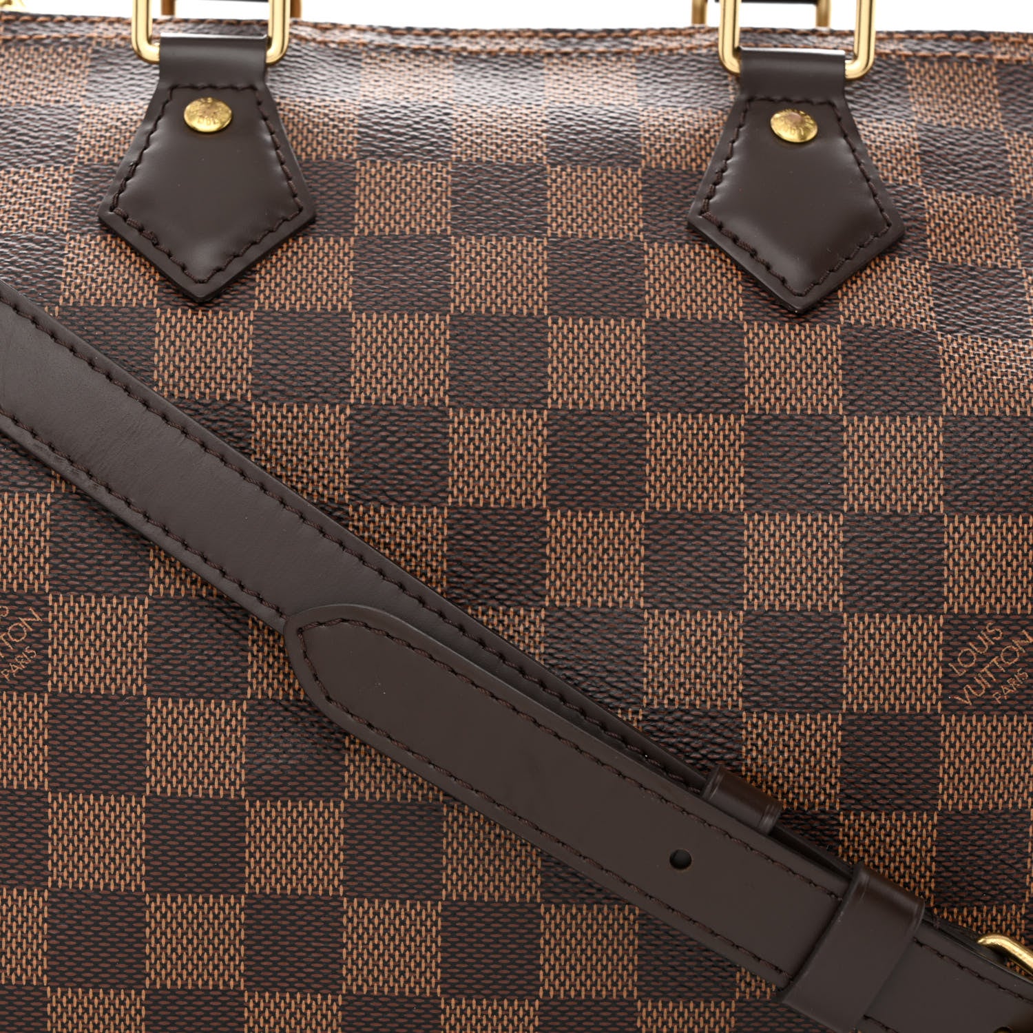 Louis Vuitton Damier Ebene Speedy Bandouliere 25 8 of 10