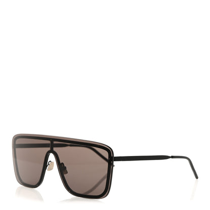 Saint Laurent Metal SL 364 Mask Sunglasses Black 1 of 7