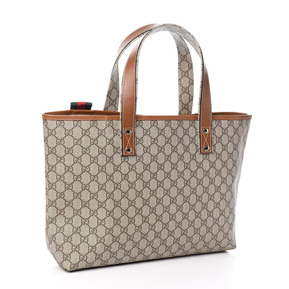 Gucci GG Plus Monogram Medium Signature Web Loop Tote Brown 3 of 10