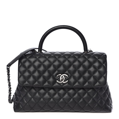 Chanel Caviar Quilted Medium Coco Handle Flap Black 1 of 10