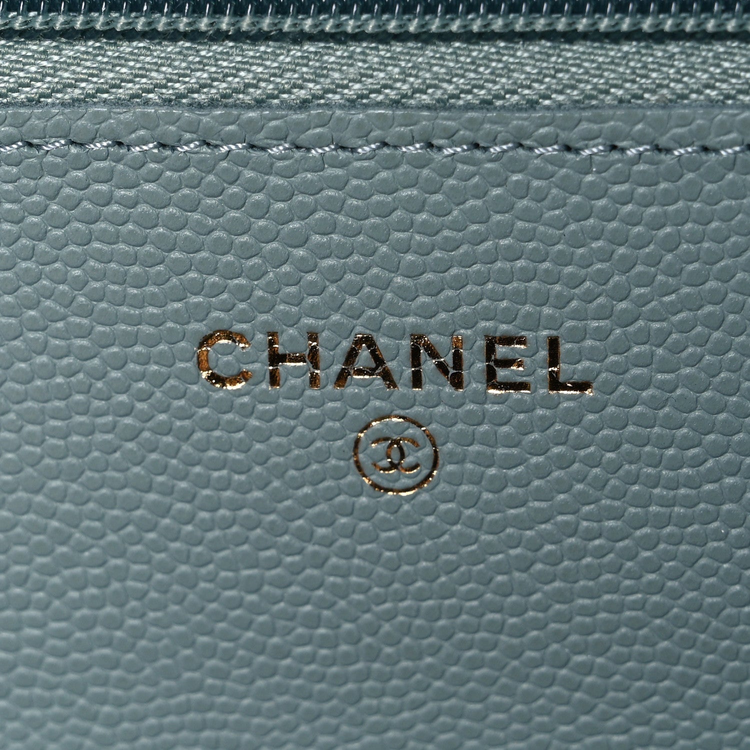 Chanel Caviar Quilted Wallet on Chain WOC Grey 5 of 11